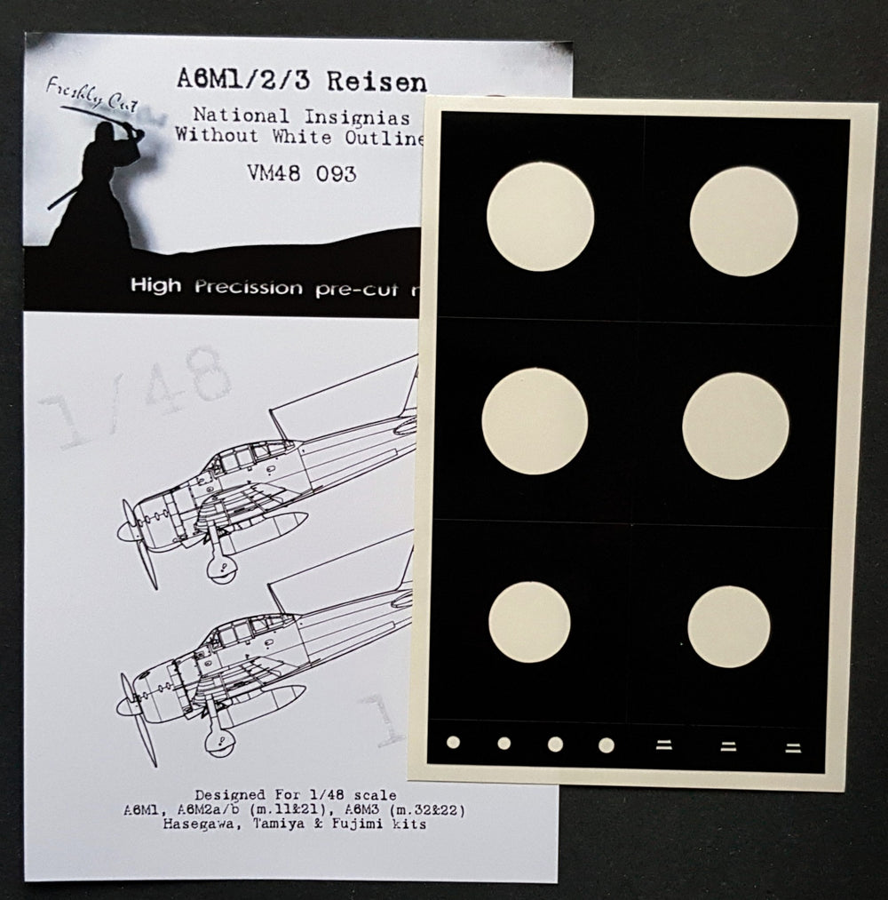 Dead Design DDMVM48093 1:48 A6M1/2/3 National Insignia without white outline