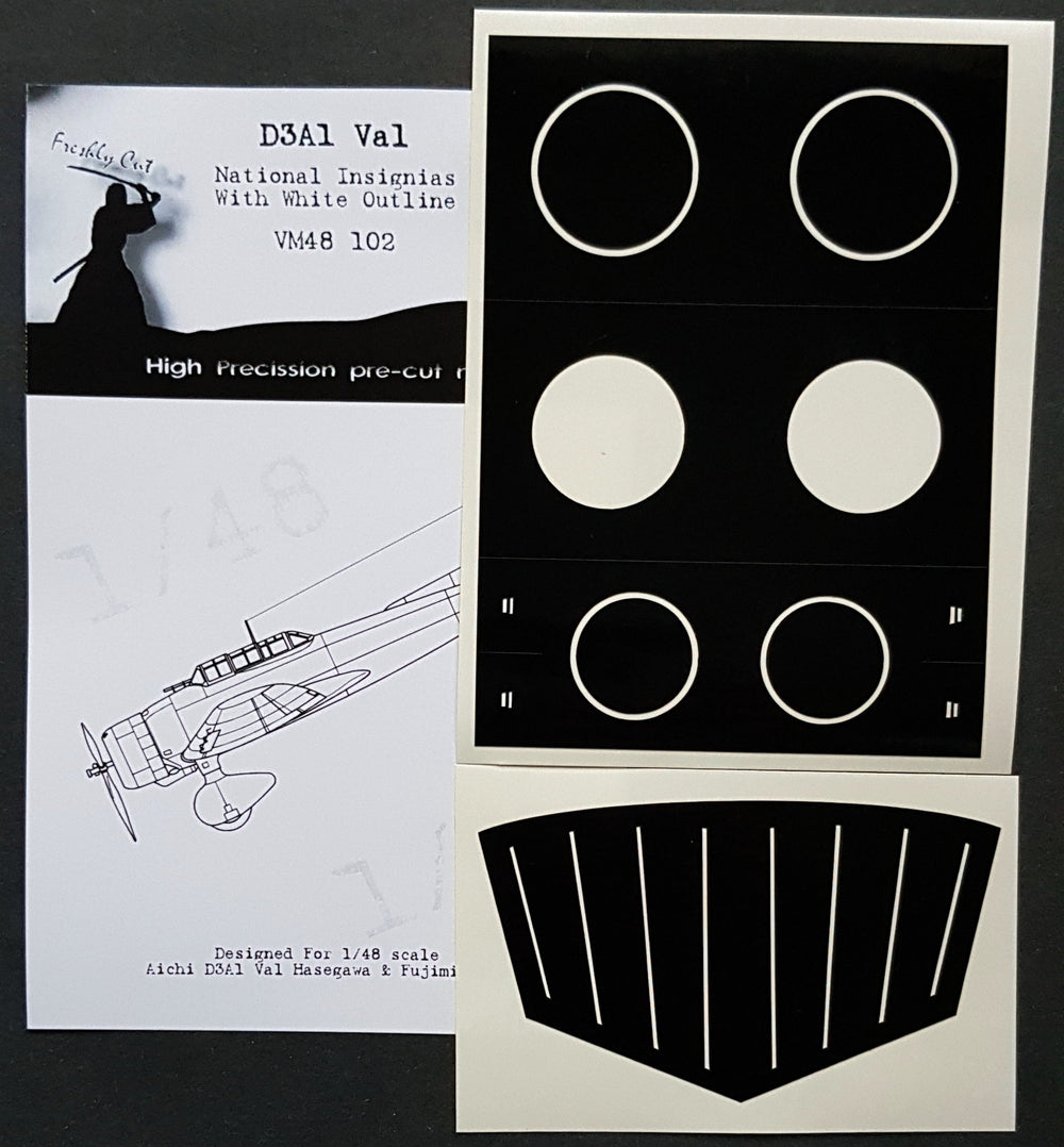 Dead Design DDMVM48102 1:48 Aichi D3A1 Val Insignia with white outline