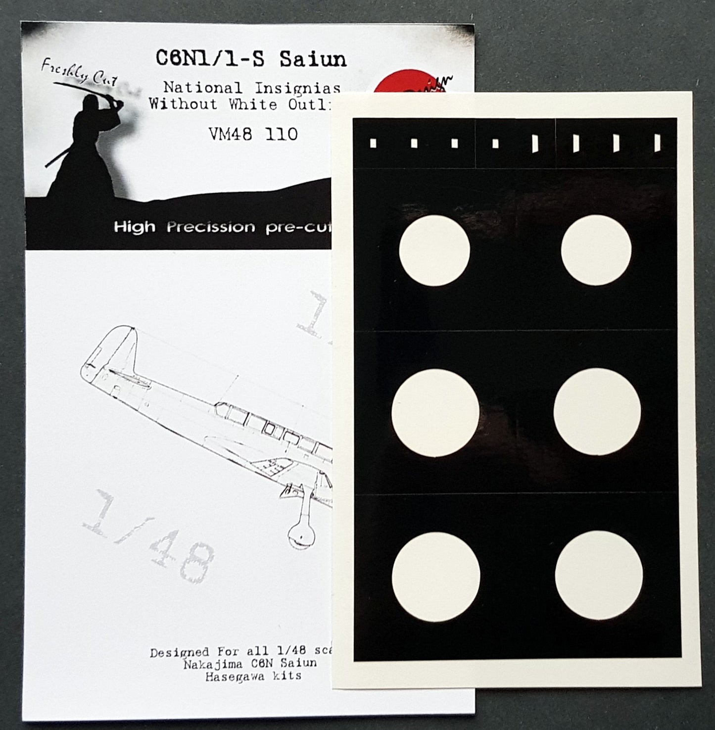 Dead Design DDMVM48110 1:48 C6N1/C6N2 Saiun Insignia without white outline