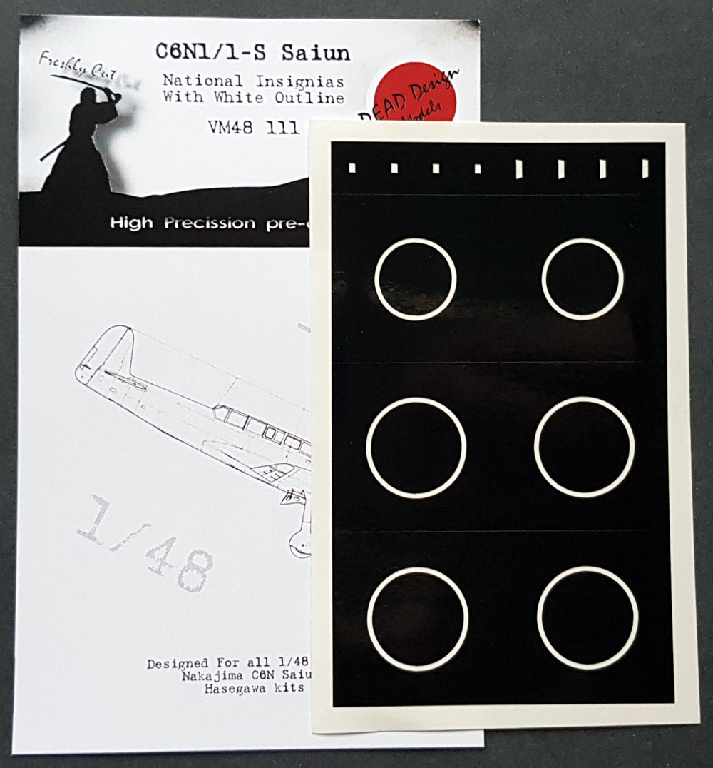 Dead Design DDMVM48111 1:48 C6N1/C6N2 Saiun Insignia with White Outline