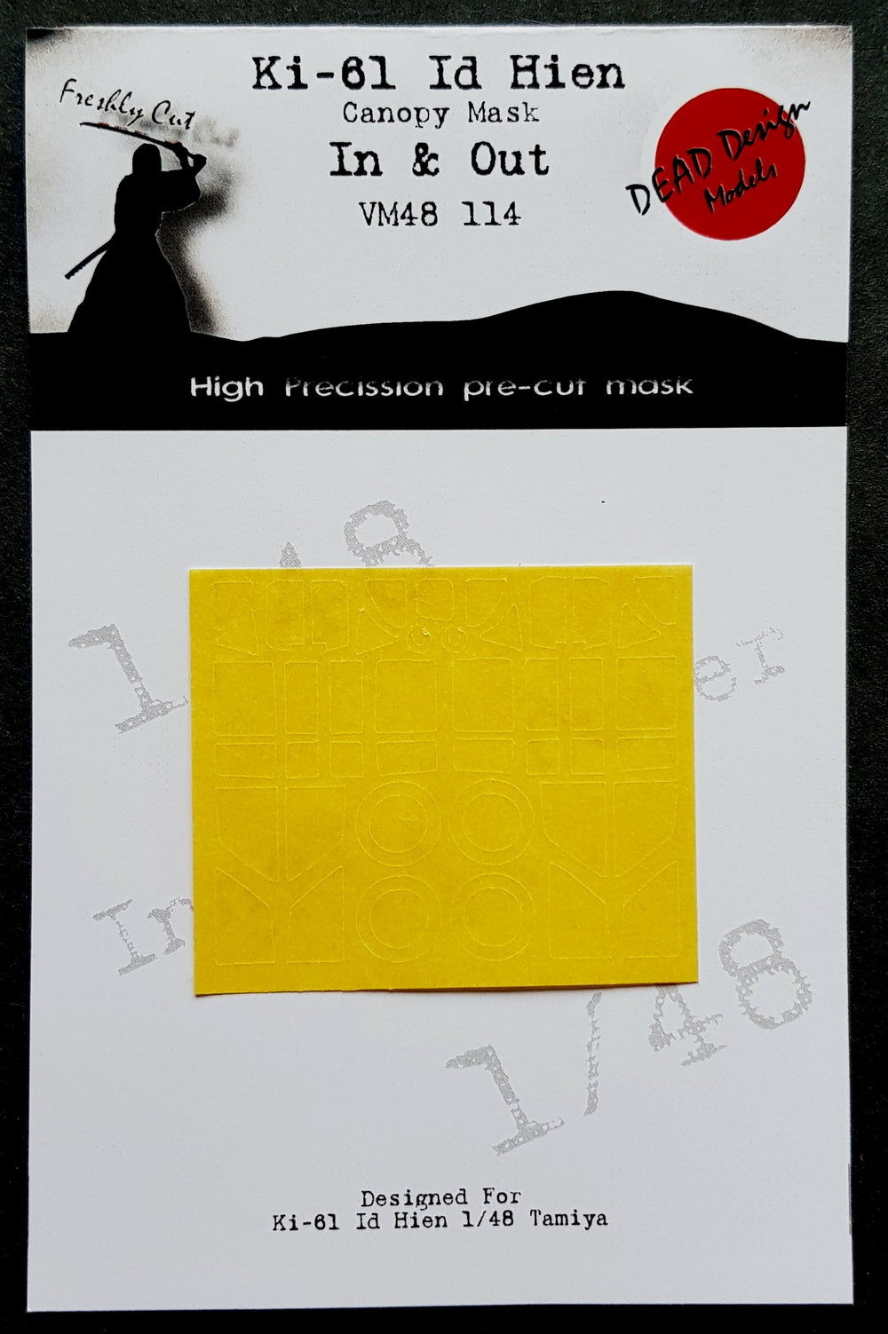 Dead Design DDMVM48114 1:48 Ki-61-Id Hien Int/Ext Canopy Paint Mask