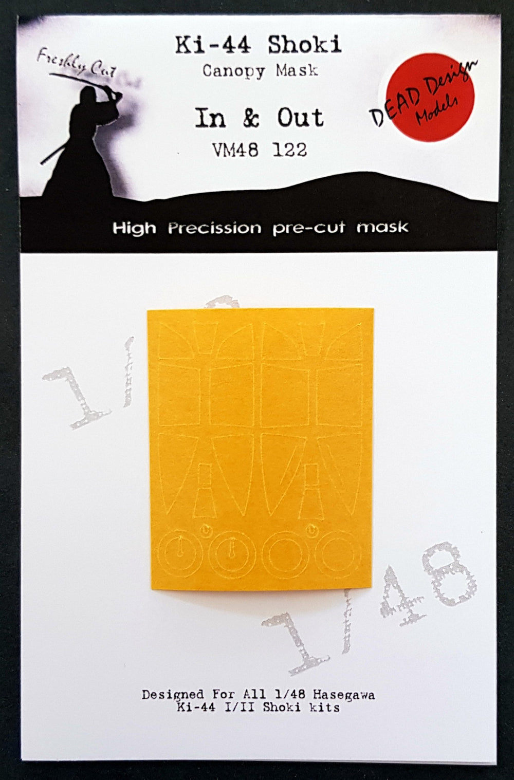Dead Design DDMVM48122 1:48 Ki-44 Shoki Int/Ext Canopy Paint Mask