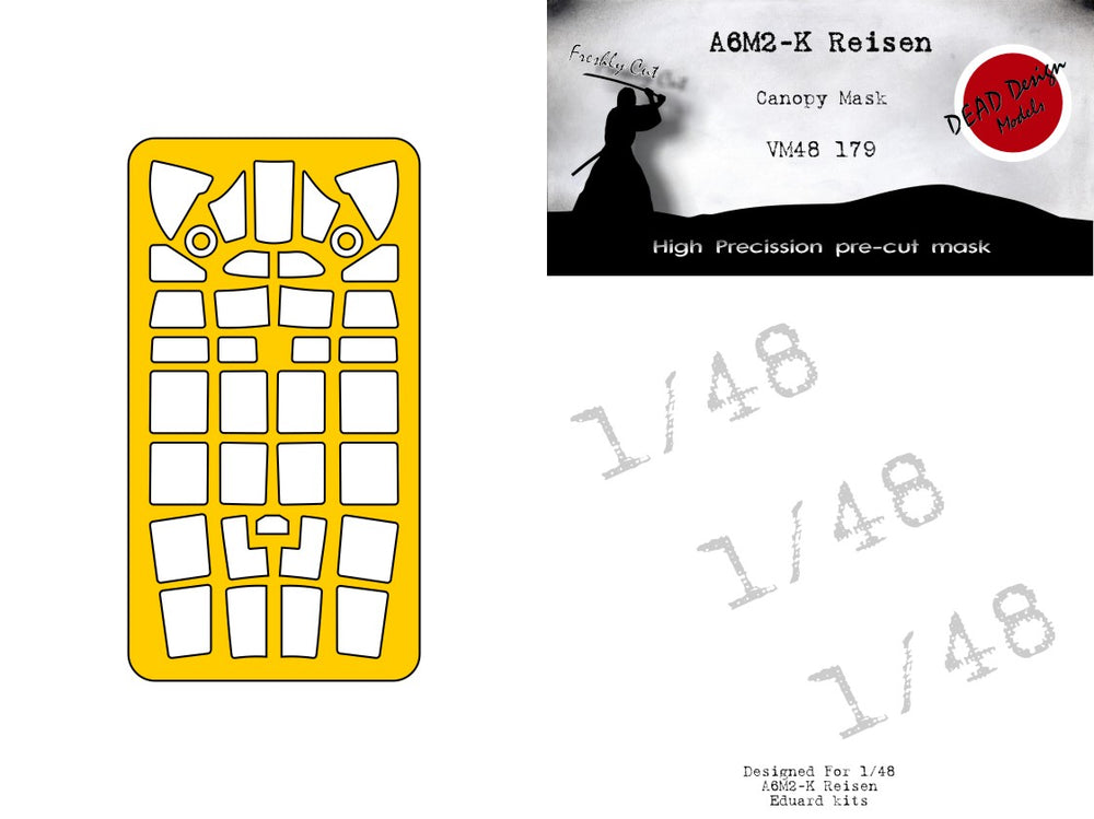 Dead Design Models DDMVM48179 1:48 Mitsubishi A6M2-K Zero Reisen