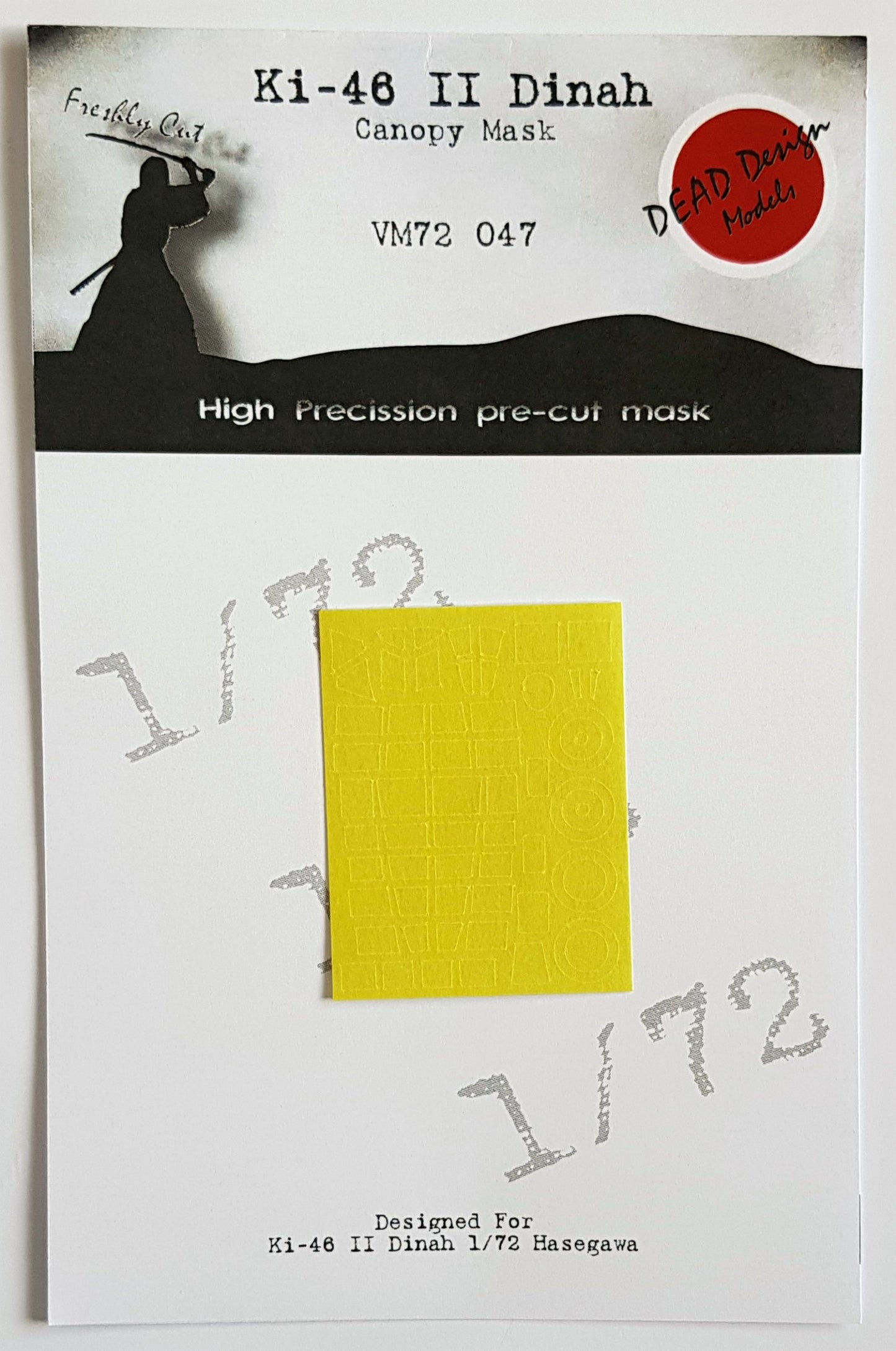 Dead Design Models DDMVM72047 1:72 Mitsubishi Ki-46-II Dinah canopy mask