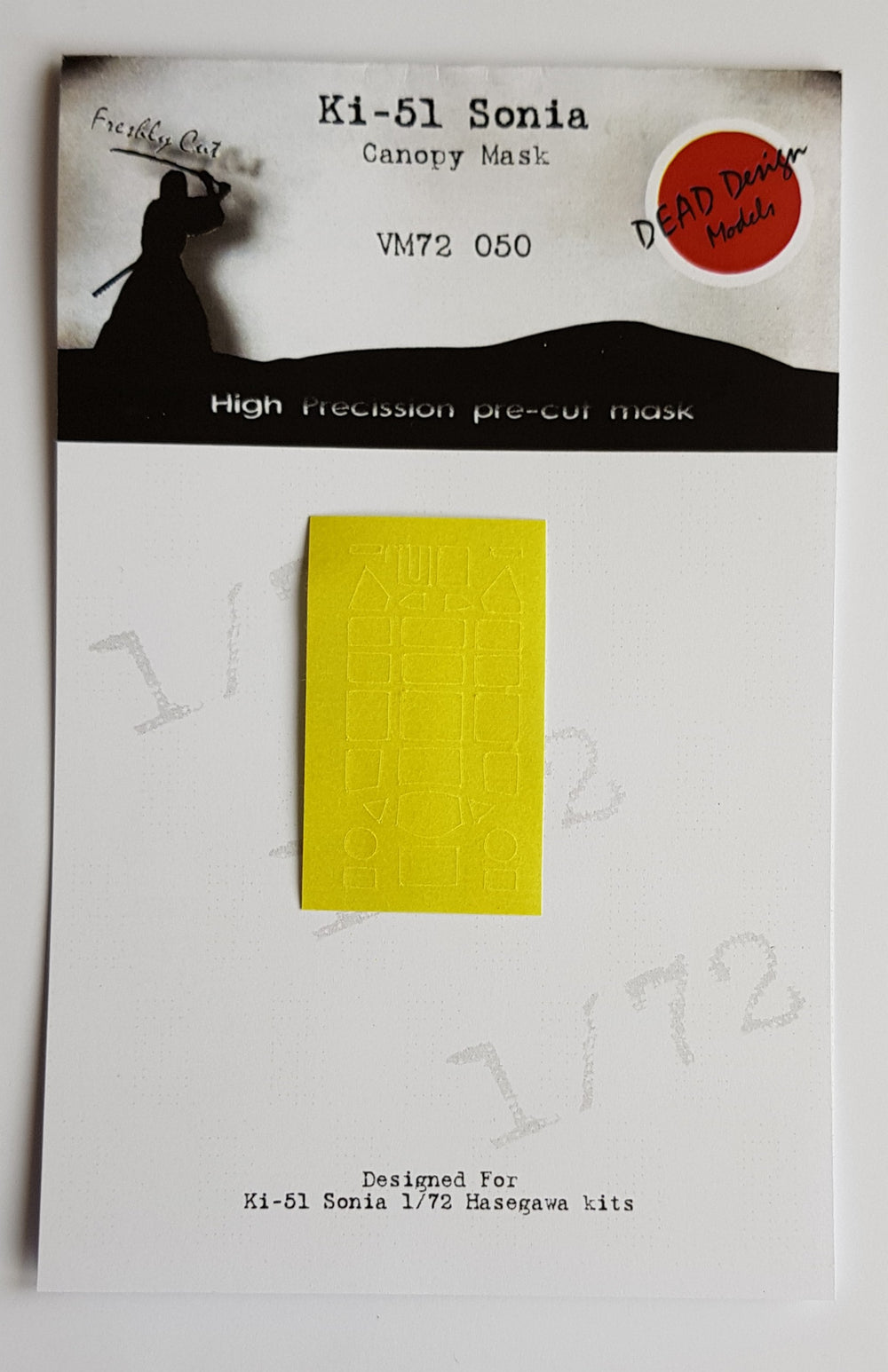 Dead Design Models DDMVM72050 1:72 Mitsubishi Ki-51 'Sonia' canopy mask