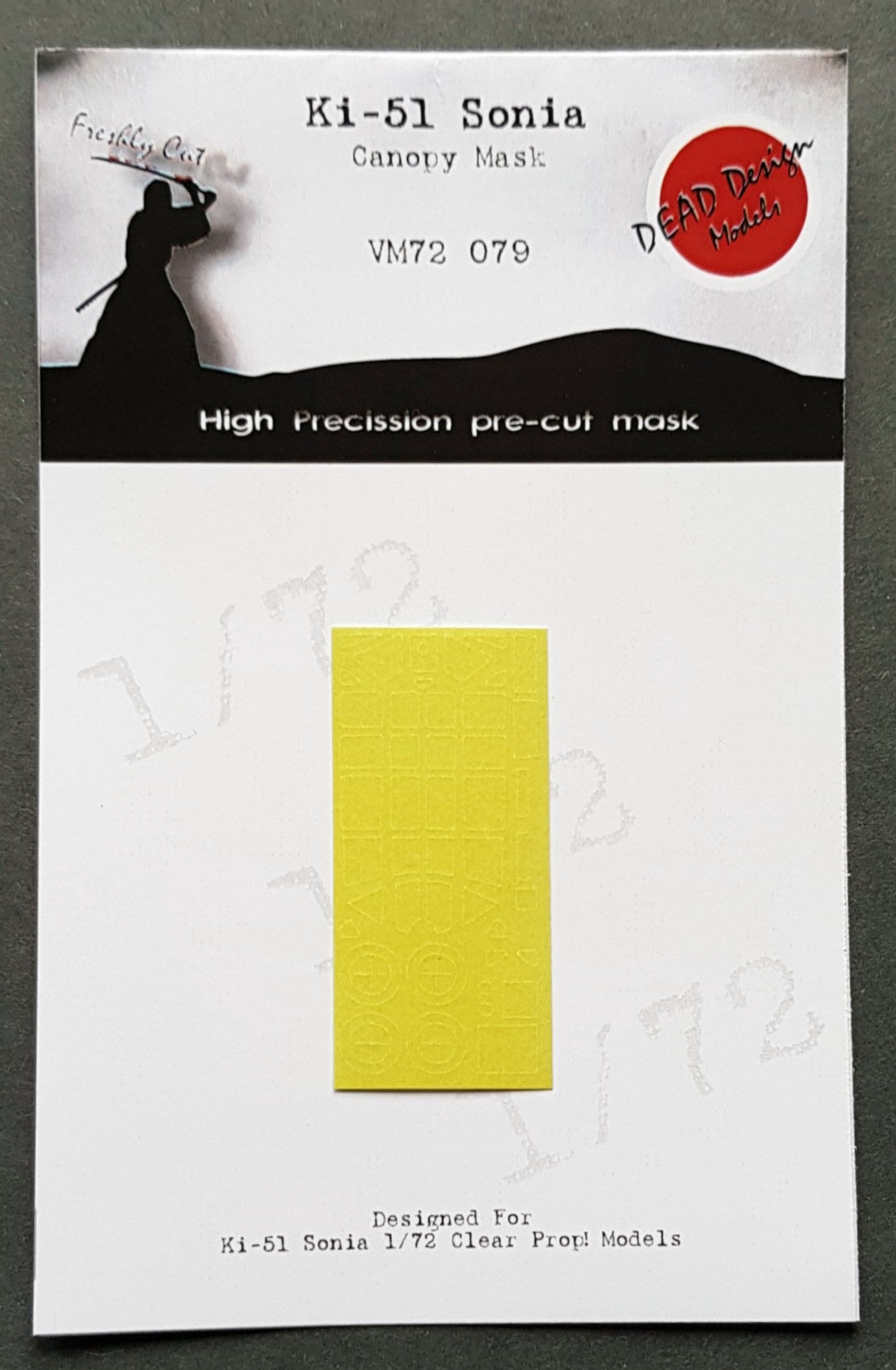 Dead Design Models DDMVM72079 1:72 Mitsubishi Ki-51 Sonia canopy mask
