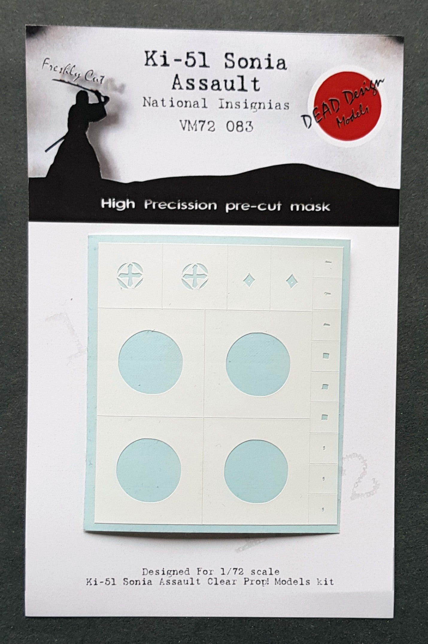 Dead Design DDMVM72083 1:72 Ki-51 Sonia Insignia and Markings Mask