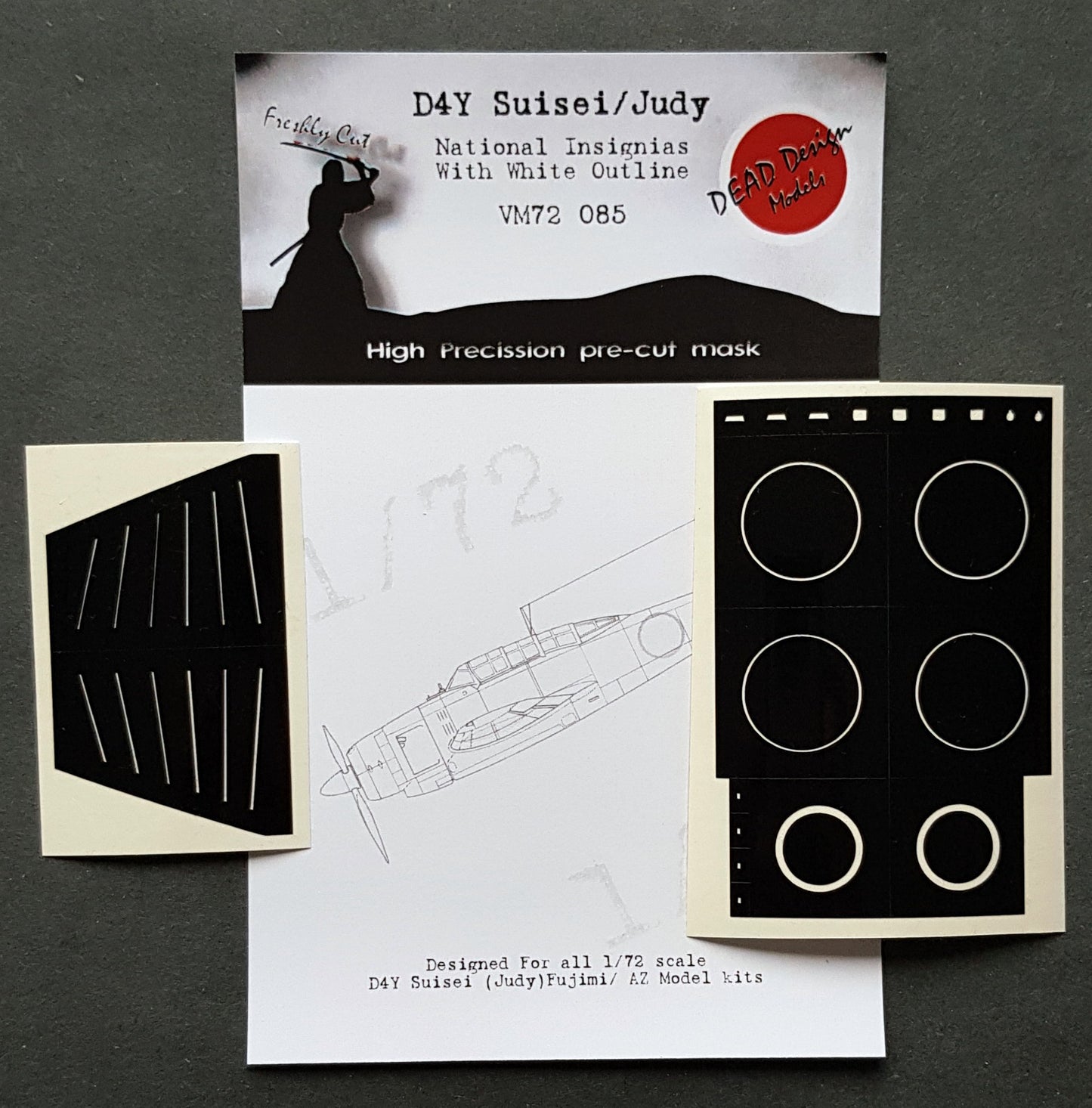 Dead Design DDMVM72085 1:72 D4Y1/2/3/4 Susei Insignia & Markings Masks