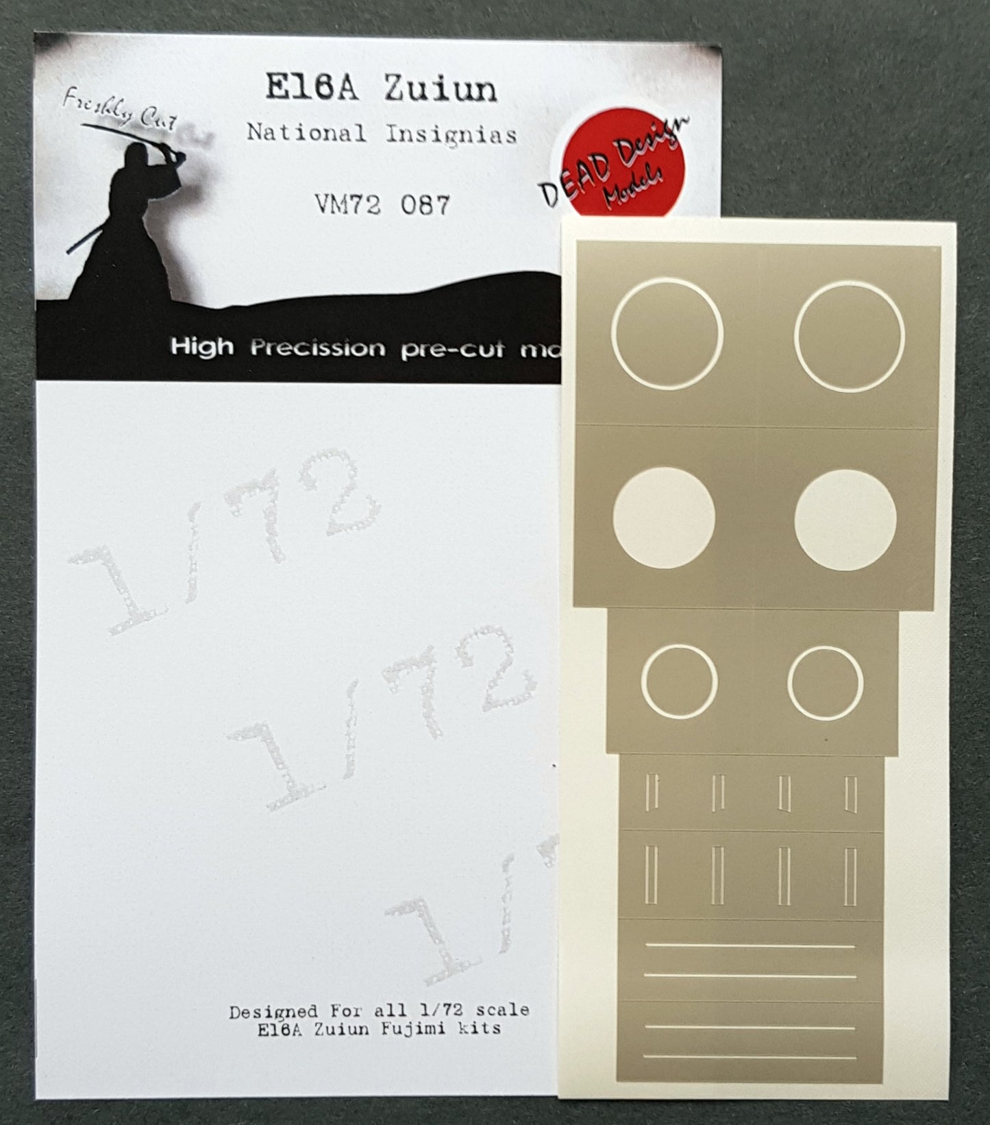 Dead Design Models DDMVM72087 1:72 Aichi E16A Zuiun National Insignia masks