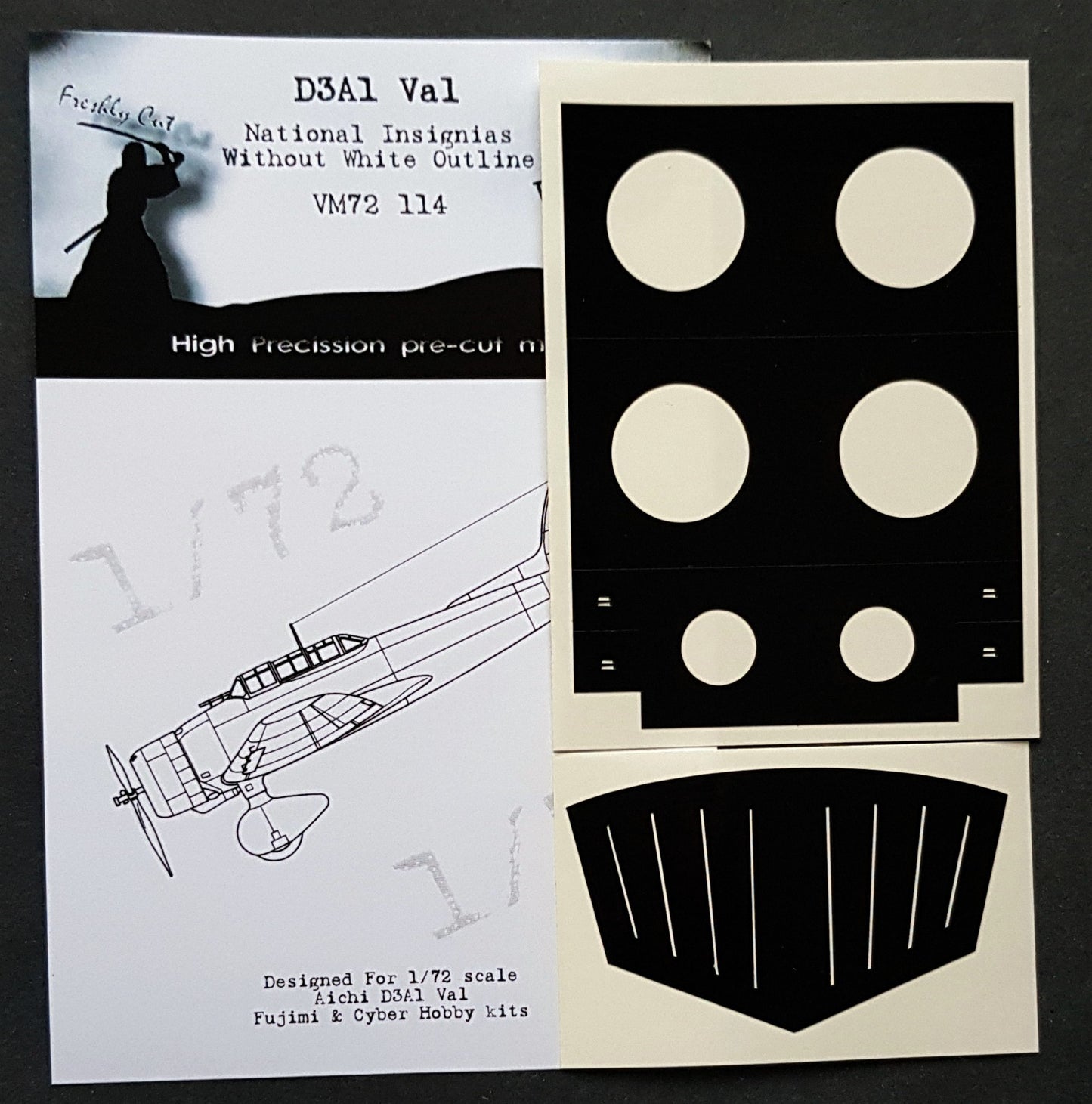 Dead Design DDMVM72114 1:72 Aichi D3A1 Val Insignia (No White Outline)