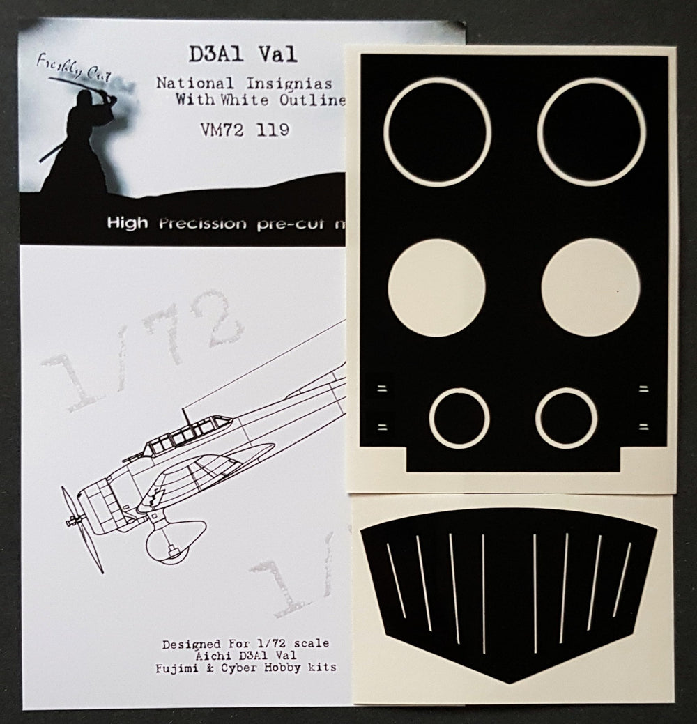 Dead Design DDMVM72119 1:72 Aichi D3A1 Val Insignia (White Outline)