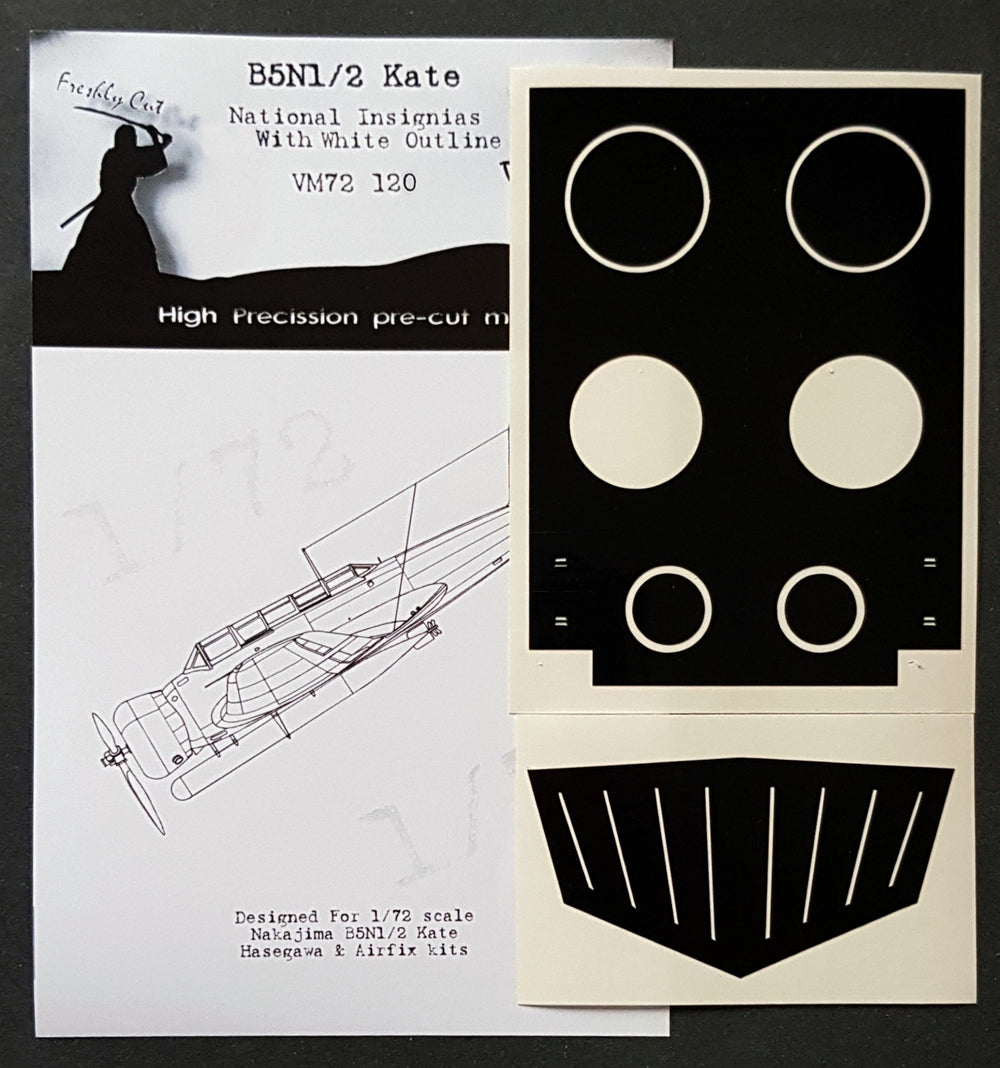 Dead Design DDMVM72120 1:72 B5N1/B5N2 Kate Insignia (White Outline)