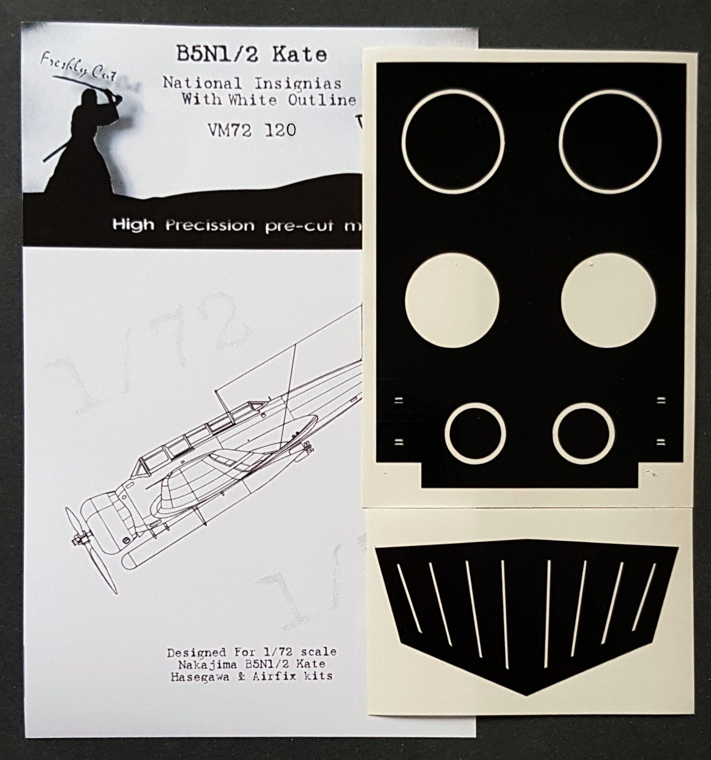 Dead Design DDMVM72120 1:72 B5N1/B5N2 Kate Insignia (White Outline)