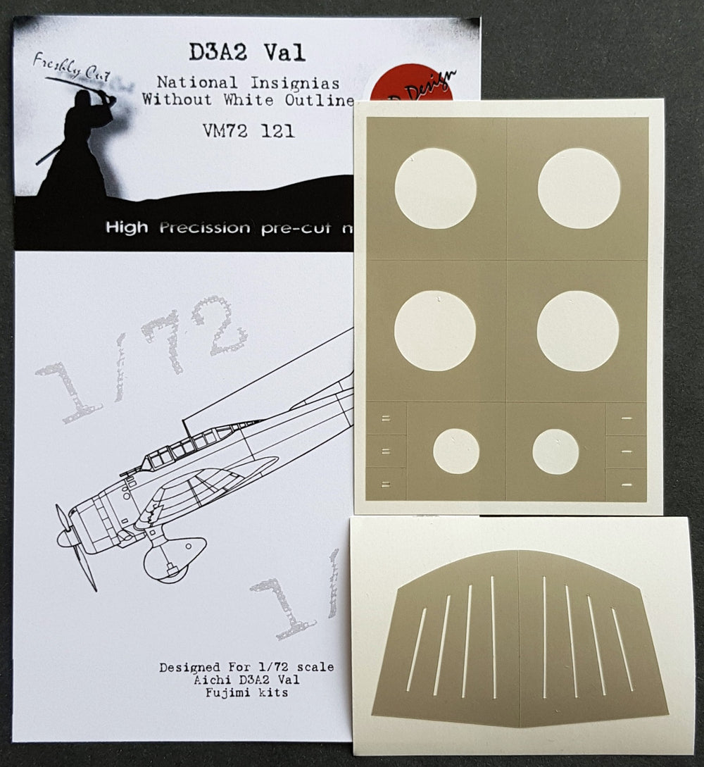 Dead Design DDMVM72121 1:72 Aichi D3A2 Val Insignia (No White Outline)