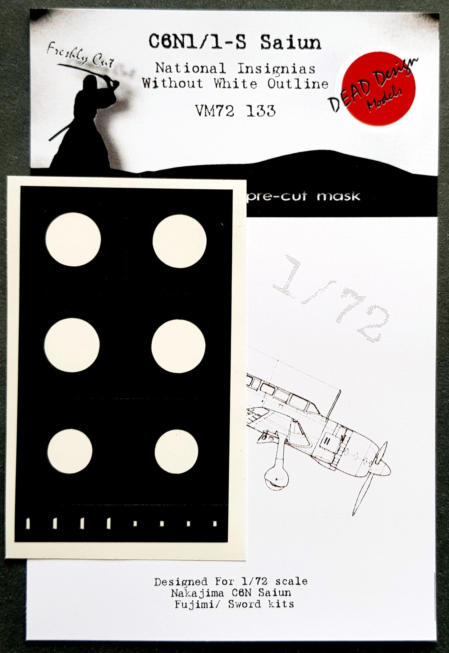 Dead Design DDMVM72133 1:72 C6N1/2 Saiun Insignia without white outline