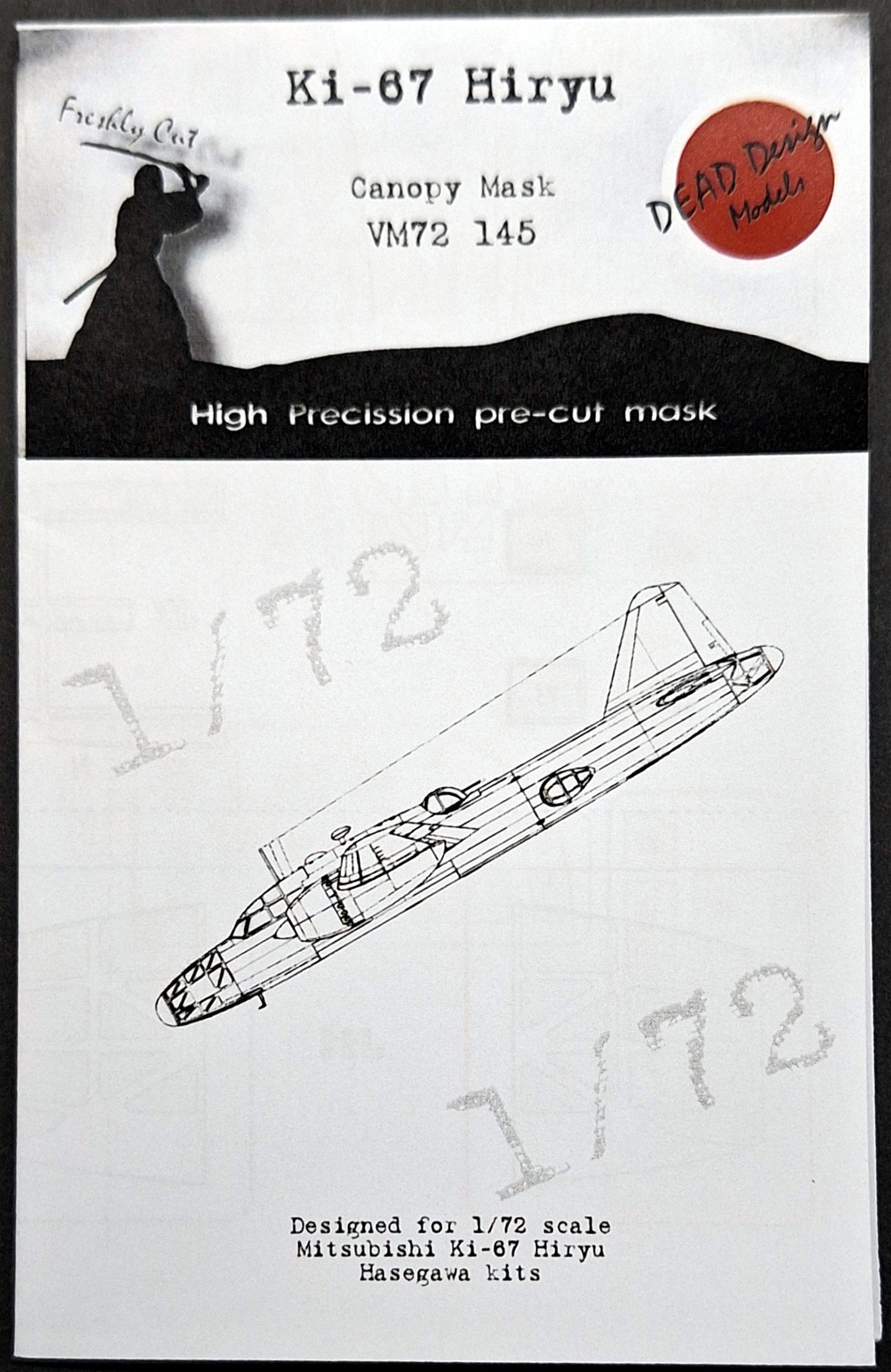 Dead Design Models DDMVM72145 1:72 Mitsubishi Ki-67 Hiryu