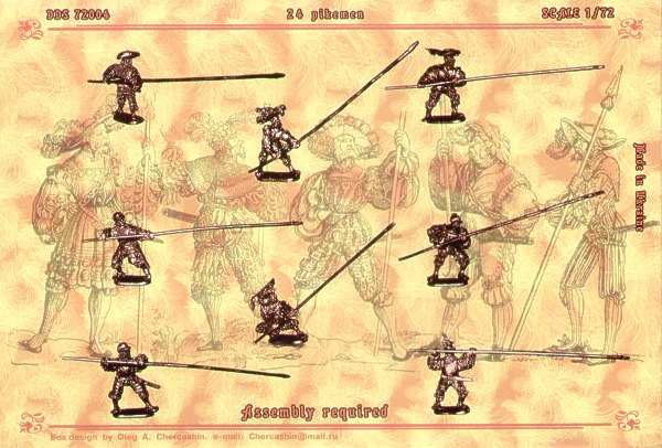 Orion Figures DDS72004 1:72 Landsknechts set 2
