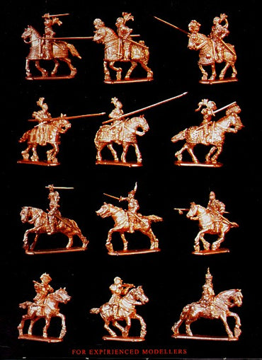 Orion Figures DDS72005 1:72 European Knights on horseback x 12