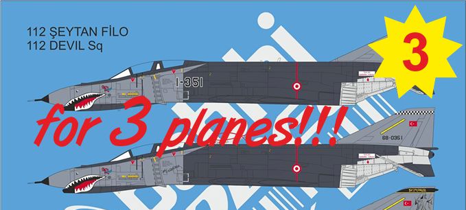 Babibi Models DDT-01013 1:72 TurAF Eski...lehir Famous Phantoms