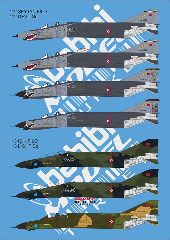 Babibi Models DDT-01013 1:72 TurAF Eski...lehir Famous Phantoms