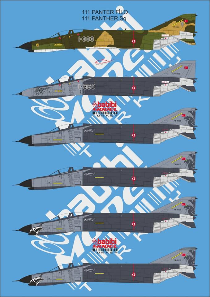 Babibi Models DDT-01013 1:72 TurAF Eski...lehir Famous Phantoms
