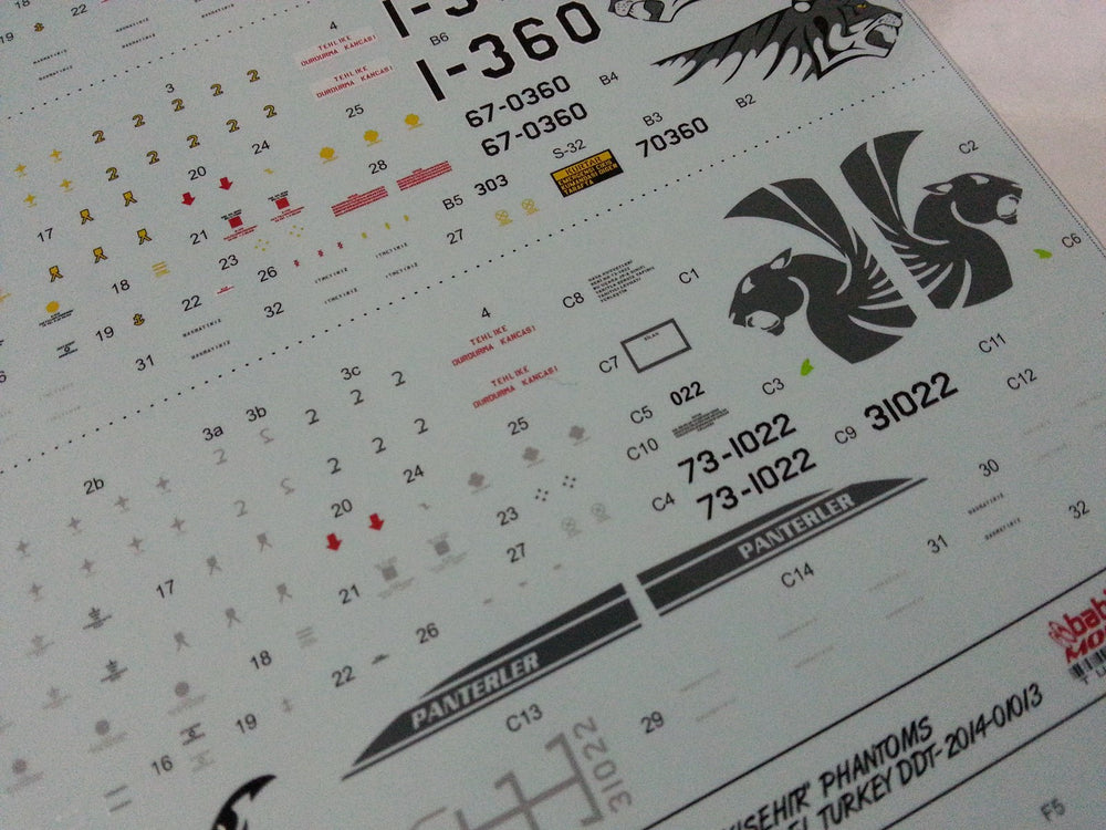 Babibi Models DDT-01013 1:72 TurAF Eski...lehir Famous Phantoms