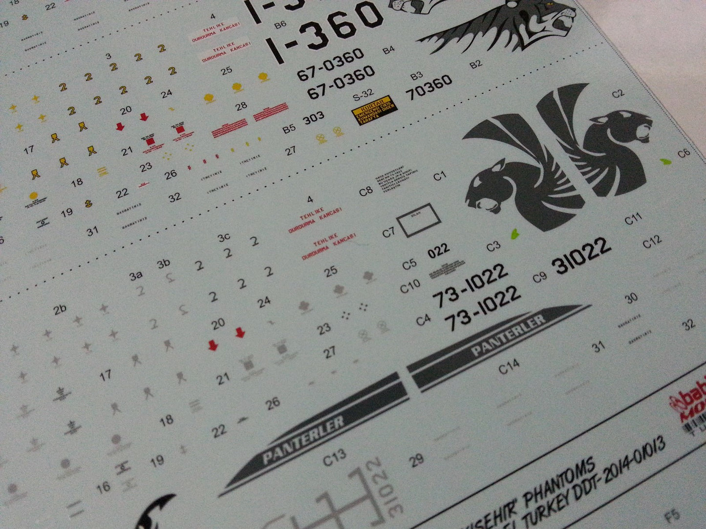 Babibi Models DDT-01013 1:72 TurAF Eski...lehir Famous Phantoms