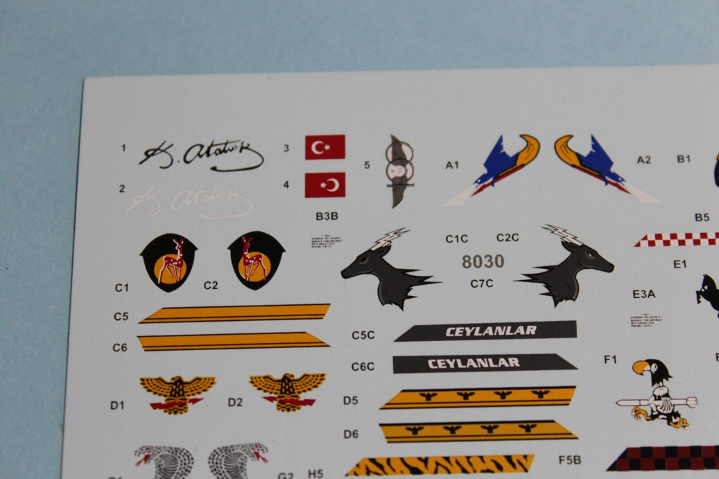 Babibi Models DDT-01026 1:72 TURAF Lockheed-Martin F-16C/F-16D old tails