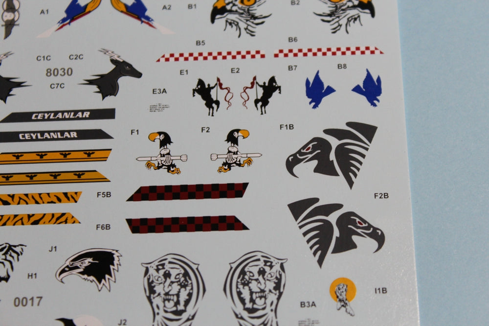Babibi Models DDT-01026 1:72 TURAF Lockheed-Martin F-16C/F-16D old tails
