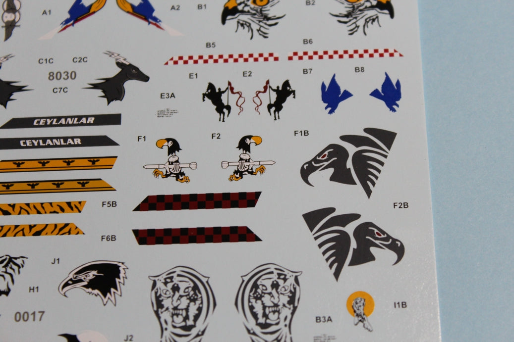 Babibi Models DDT-01026 1:72 TURAF Lockheed-Martin F-16C/F-16D old tails