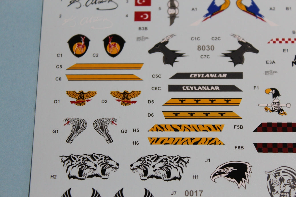 Babibi Models DDT-01026 1:72 TURAF Lockheed-Martin F-16C/F-16D old tails