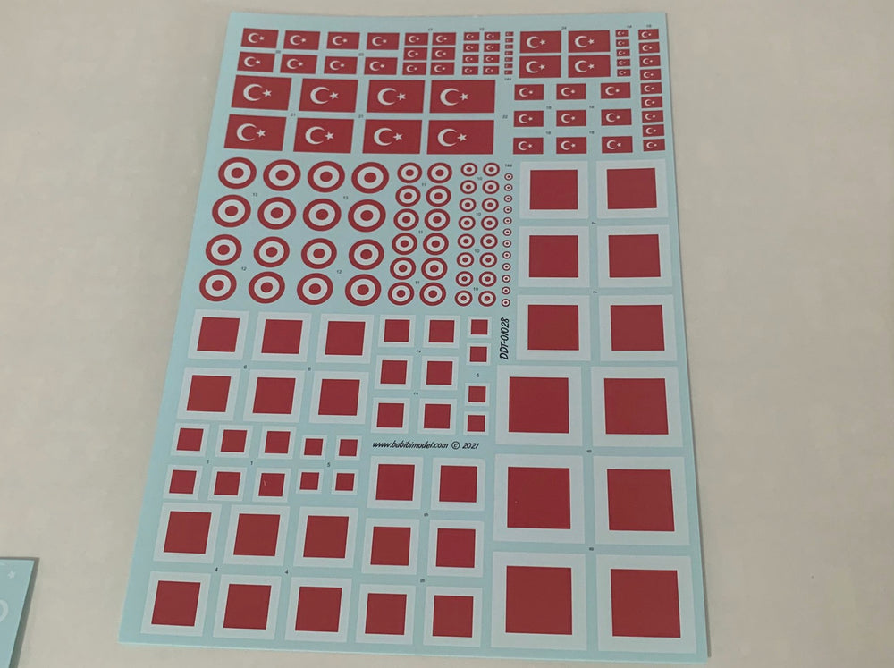 Babibi Models DDT-01028 TURAF Roundels and Flags Decal Set