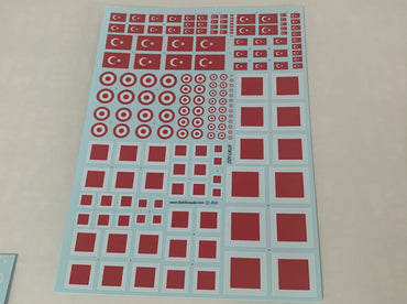Babibi Models DDT-01028 TURAF Roundels and Flags Decal Set