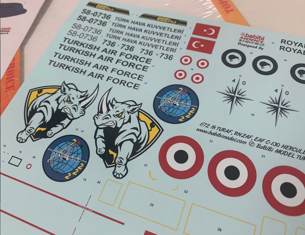 Babibi Models DDT-01077 1:72 Lockheed C-130E Hercules Decals