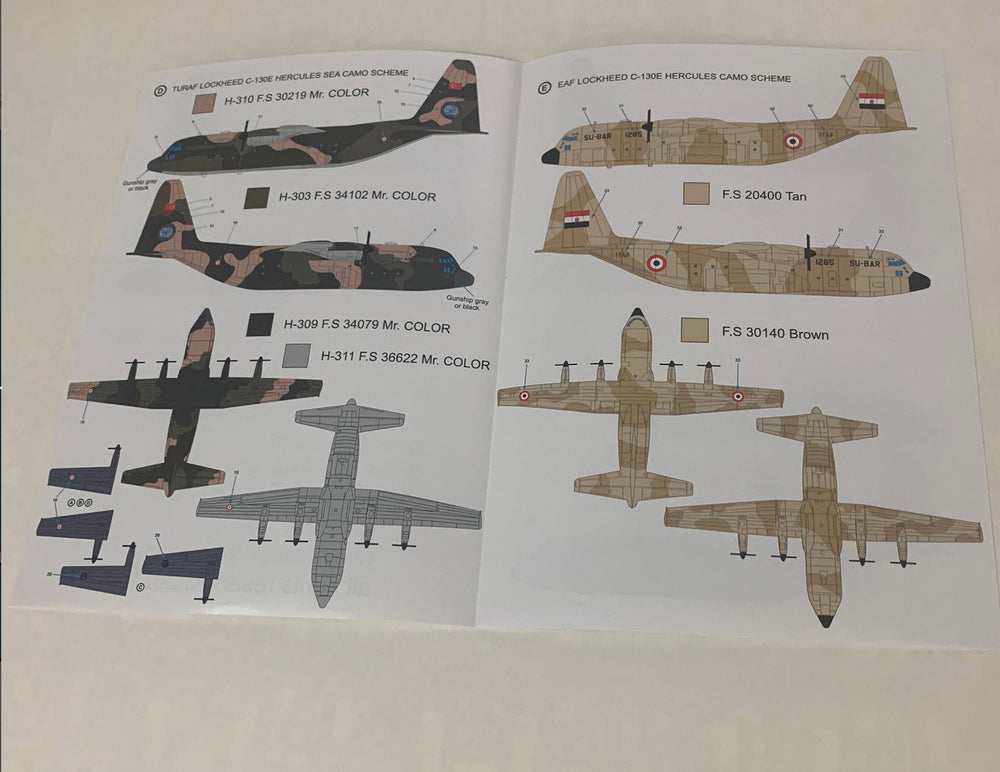 Babibi Models DDT-01077 1:72 Lockheed C-130E Hercules Decals