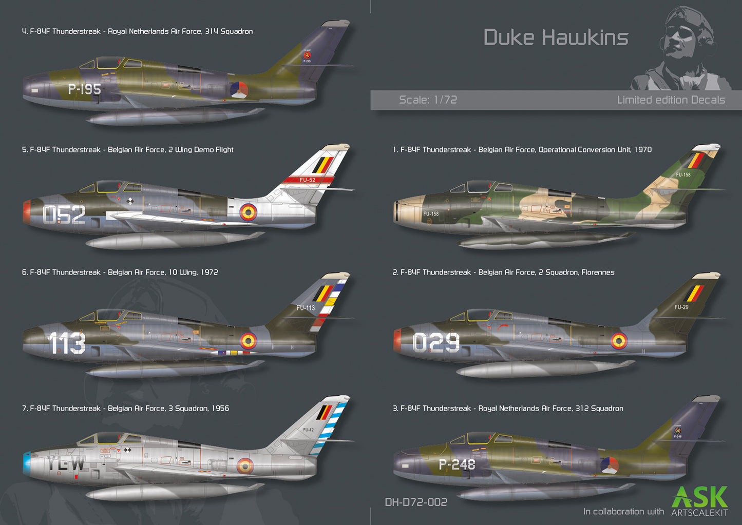 Duke Hawkins DH-D72-002 1:72 Republic F-84F