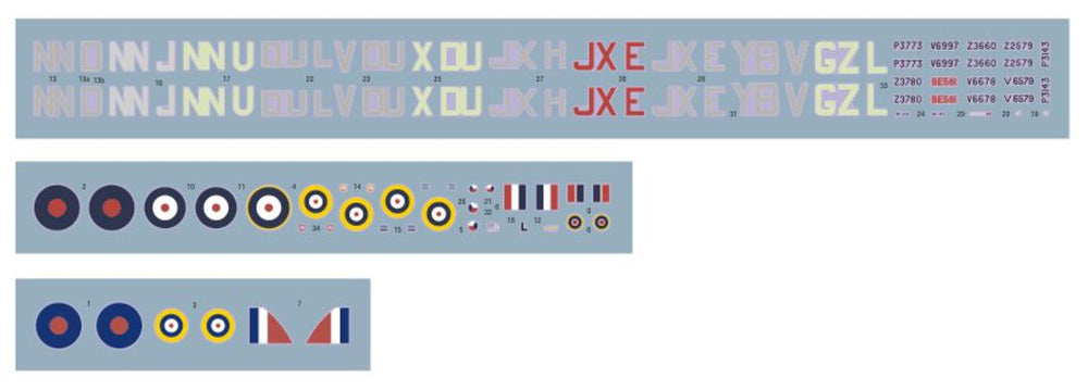 DK Decals DKD144003 1:144 Hawker Hurricanes of Czechoslovak pilots