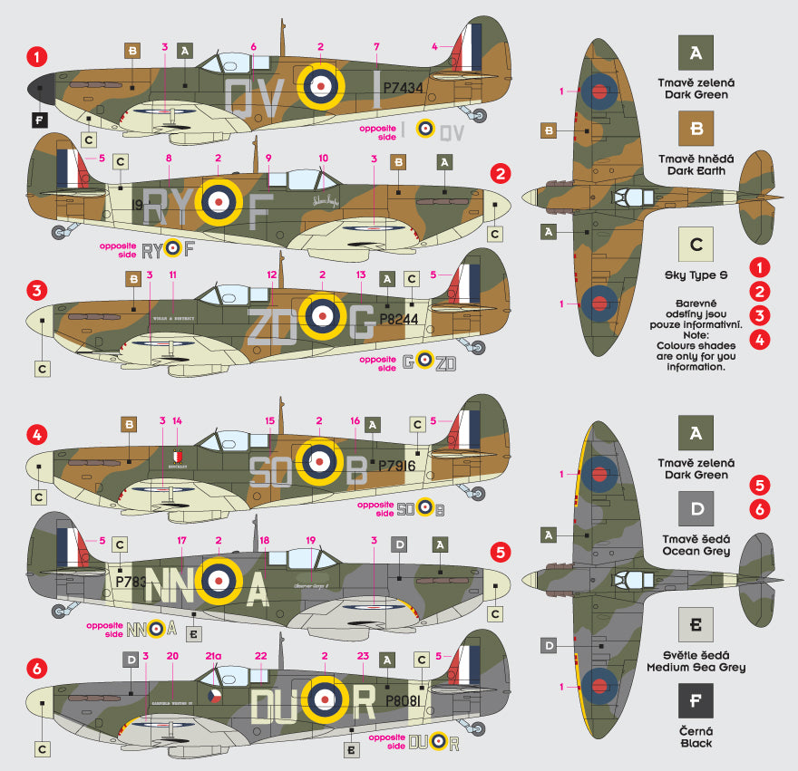 DK Decals DKD32002 1:32 Supermarine Spitfire Mk.I/Mk.II 1