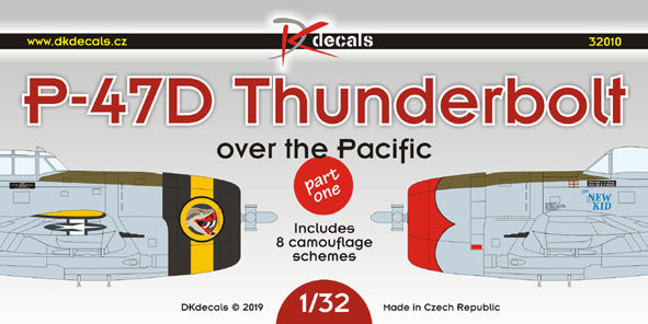 DK Decals DKD32010 1:32 Republic P-47D Thunderbolt over the Pacific, Pt.1 1