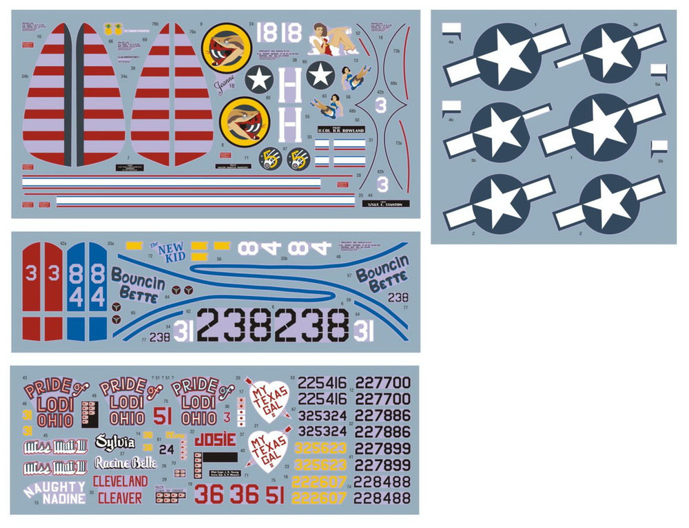 DK Decals DKD32010 1:32 Republic P-47D Thunderbolt over the Pacific, Pt.1 1
