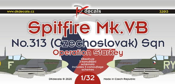 DK Decals DKD32013 1:32 Supermarine Spitfire Mk.VB of No.313