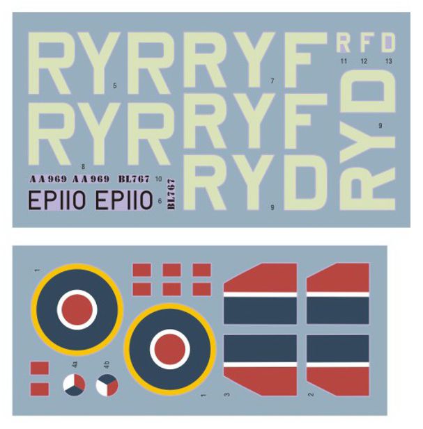 DK Decals DKD32013 1:32 Supermarine Spitfire Mk.VB of No.313