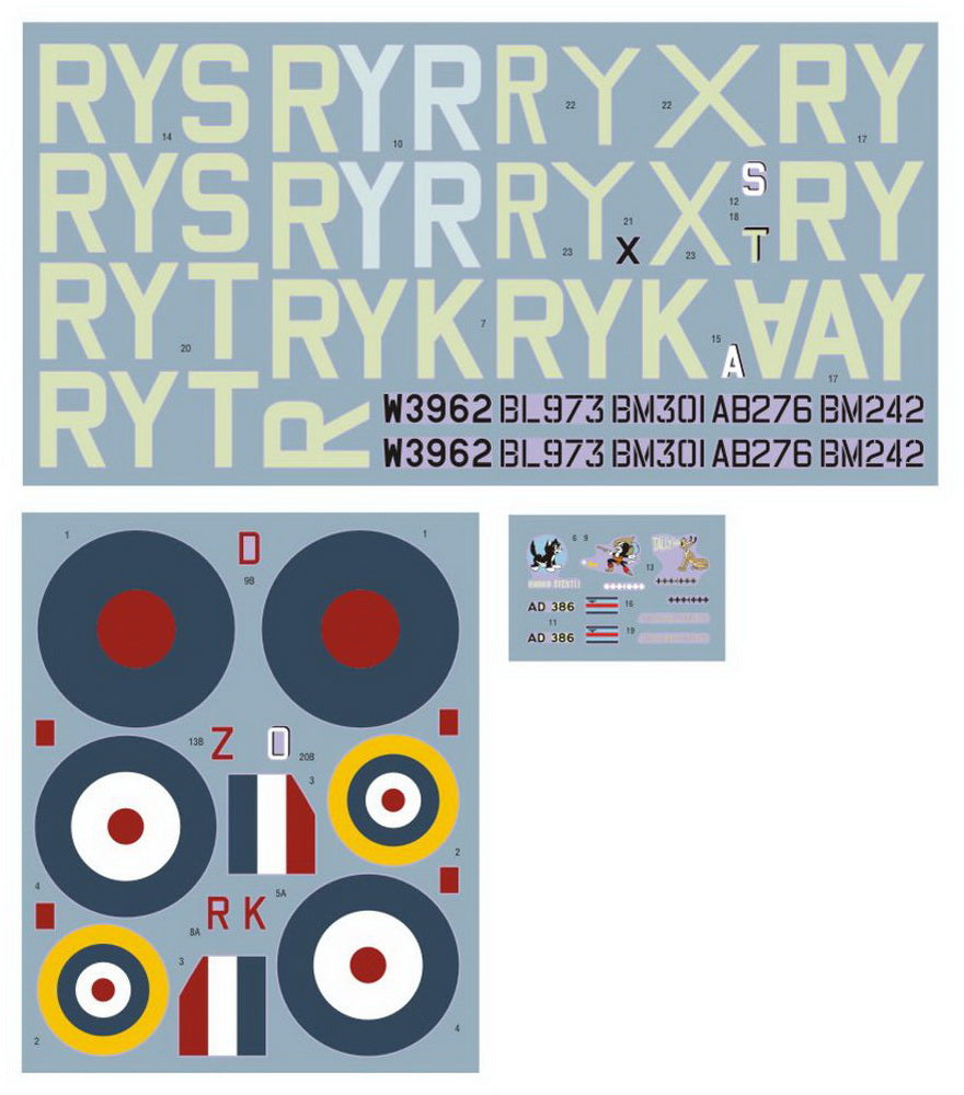DK Decals DKD32014 1:32 Supermarine Spitfire Mk.Vb of No.313