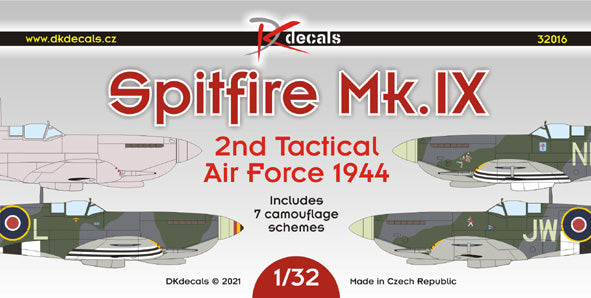 DK Decals DKD32016 1:32 Supermarine Spitfire Mk.IX 2nd TAF 1944 1