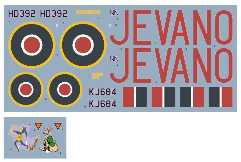 DK Decals DKD32020 1:32 North-American Mitchell Mk.III in RAF service 1