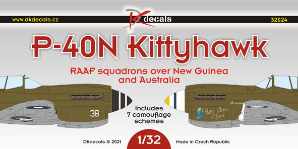 DK Decals DKD32024 1:32 Curtiss P-40N Warhawk in RAAF service 1
