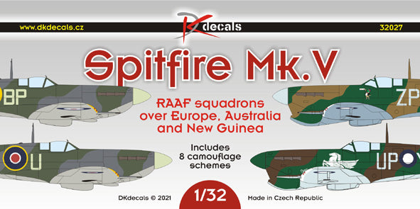 DK Decals DKD32027 1:32 Supermarine Spitfire Mk.V