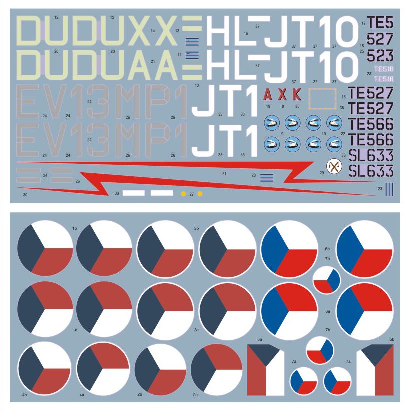 DK Decals DKD32032 1:32 Supermarine Spitfire LF Mk.IXE