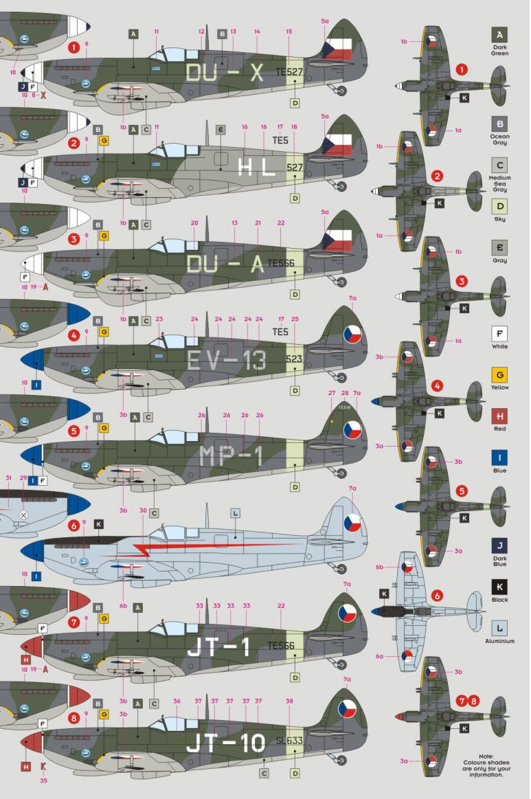 DK Decals DKD32032 1:32 Supermarine Spitfire LF Mk.IXE