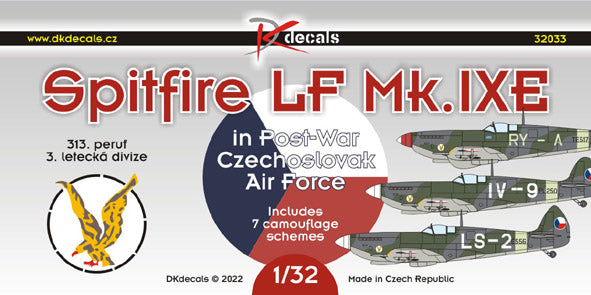 DK Decals DKD32033 1:32 Supermarine Spitfire LF Mk.IXE